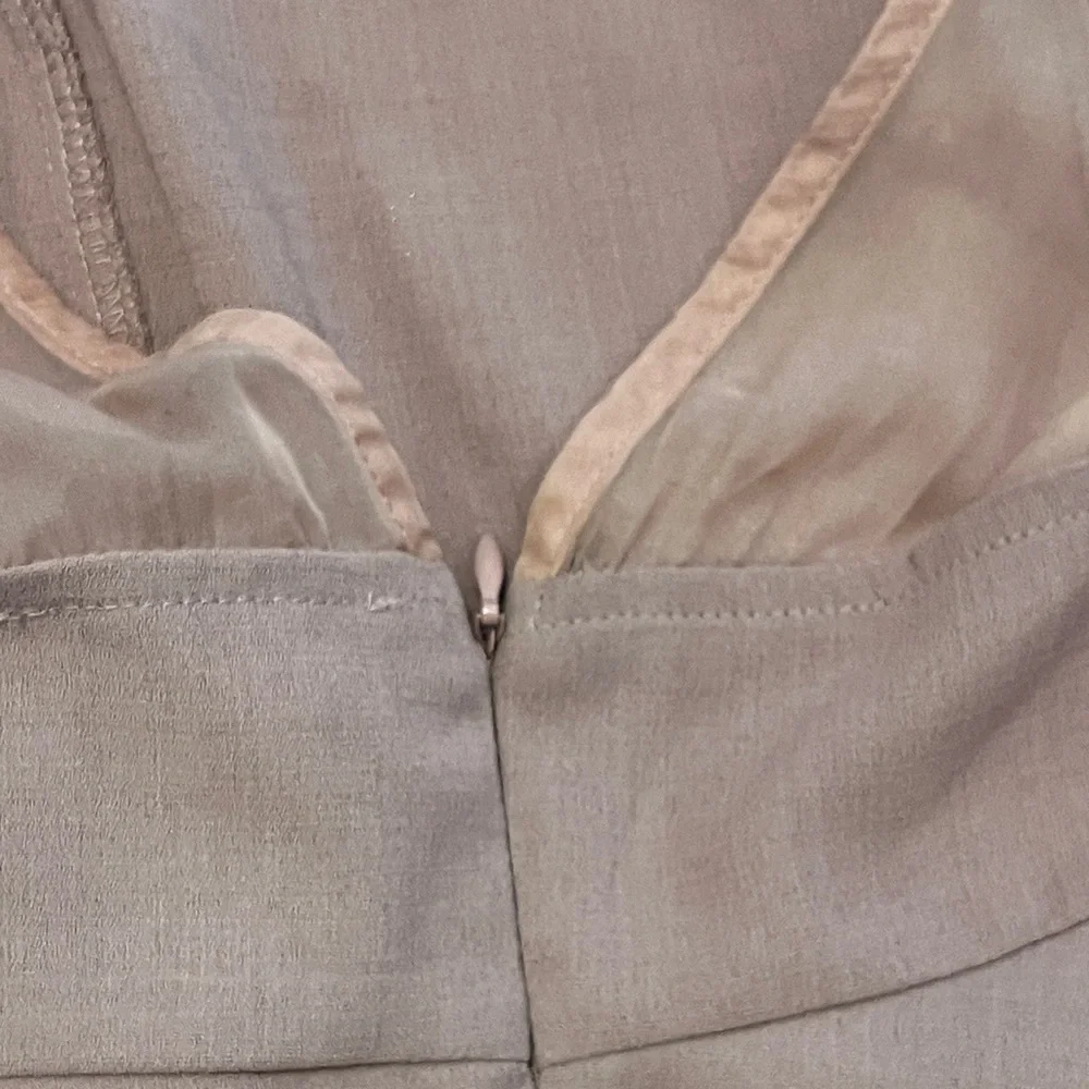 L'ATISTE Mauve Dress with Sheer Pink Sleeves - Picture 8 of 10
